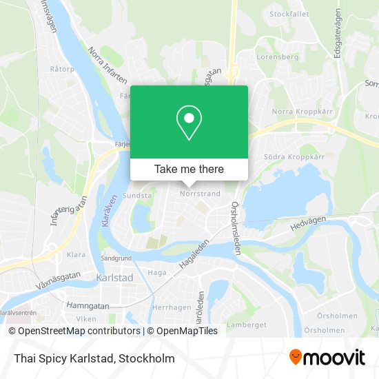 Thai Spicy Karlstad map