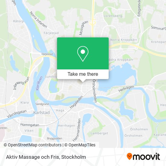 Aktiv Massage och Fris map