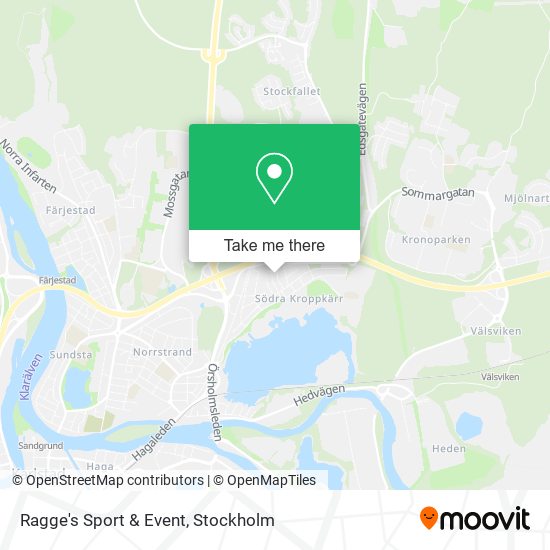 Ragge's Sport & Event map