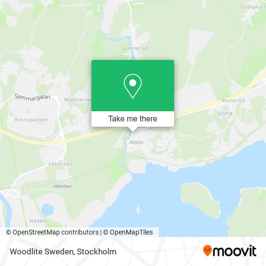 Woodlite Sweden map