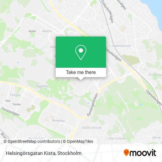 Helsingörsgatan Kista map