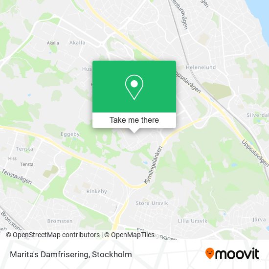 Marita's Damfrisering map