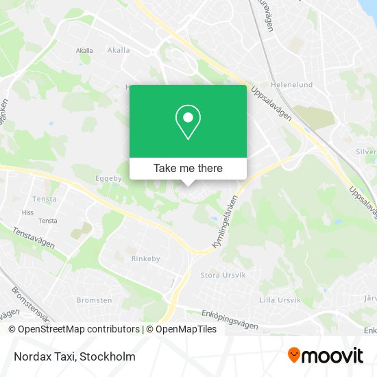 Nordax Taxi map