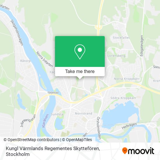 Kungl Värmlands Regementes Skyttefören map