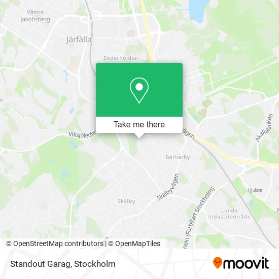 Standout Garag map