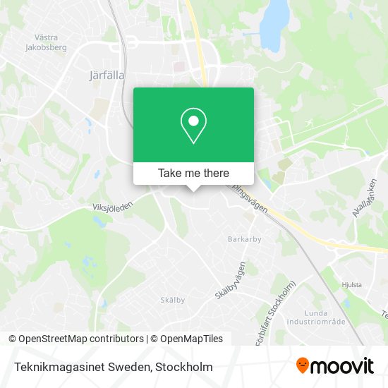 Teknikmagasinet Sweden map
