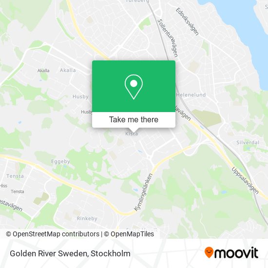 Golden River Sweden map