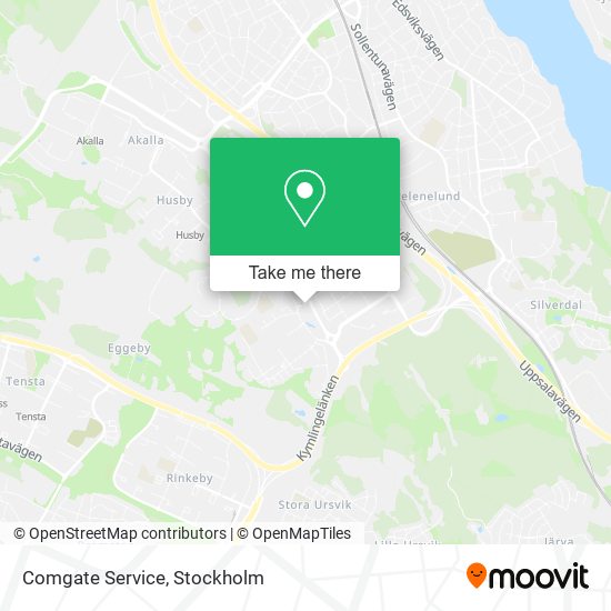 Comgate Service map