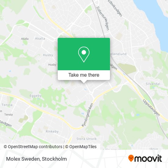 Molex Sweden map