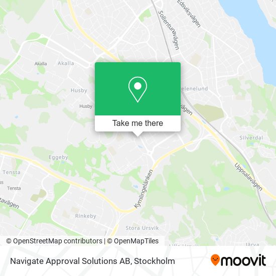 Navigate Approval Solutions AB map