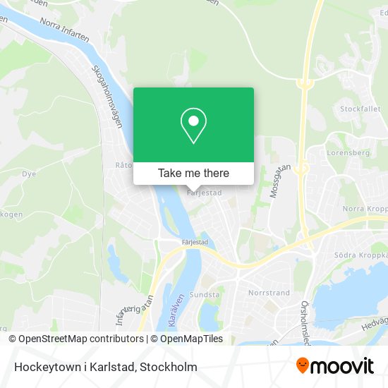 Hockeytown i Karlstad map