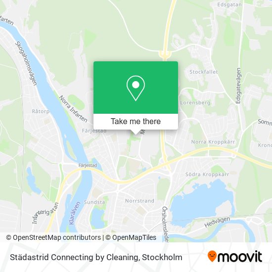 Städastrid Connecting by Cleaning map