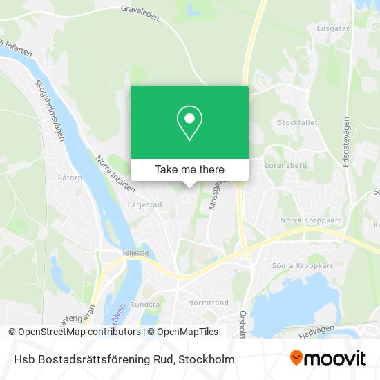 Hsb Bostadsrättsförening Rud map