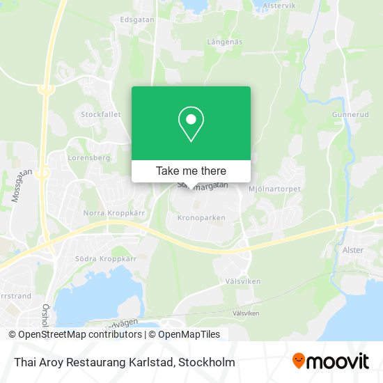 Thai Aroy Restaurang Karlstad map