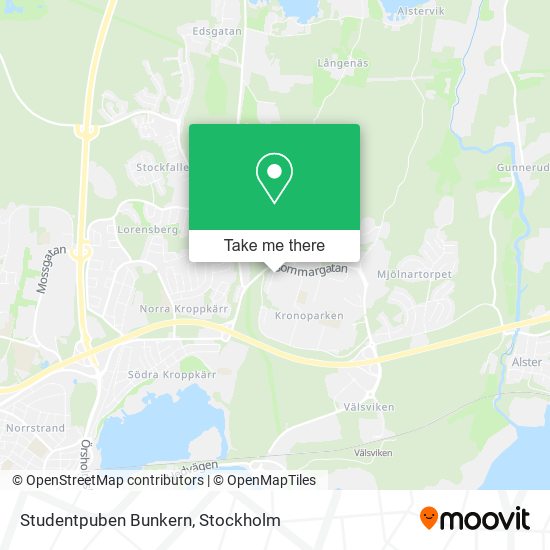 Studentpuben Bunkern map