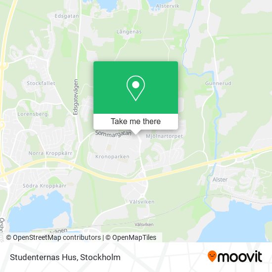 Studenternas Hus map