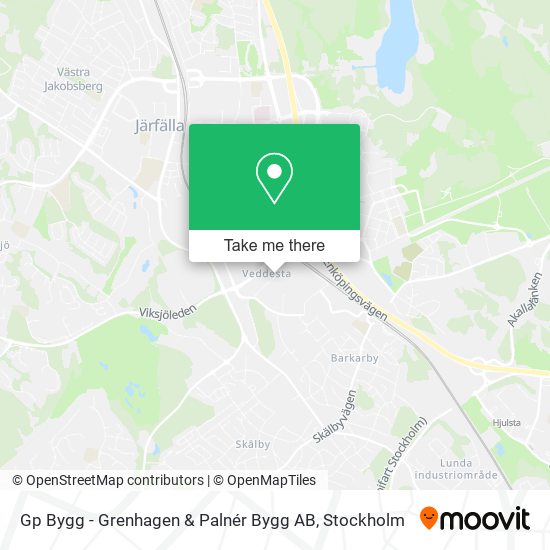 Gp Bygg - Grenhagen & Palnér Bygg AB map
