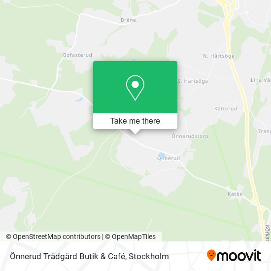 Önnerud Trädgård Butik & Café map