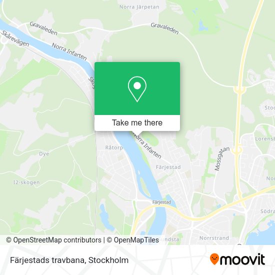 Färjestads travbana map