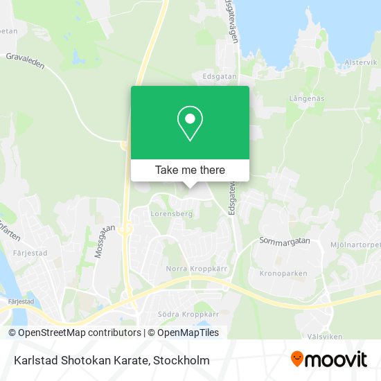 Karlstad Shotokan Karate map