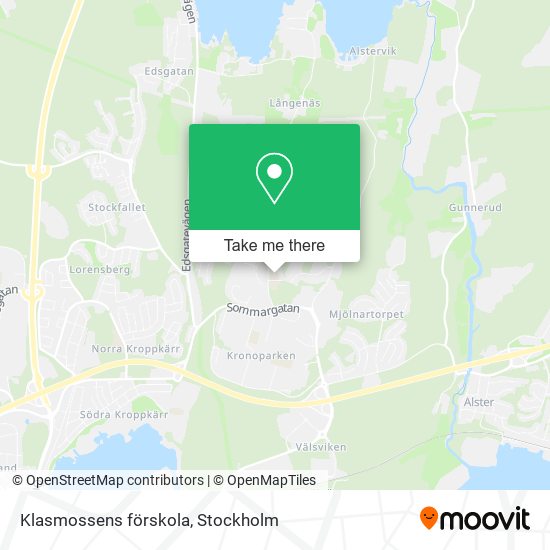 Klasmossens förskola map