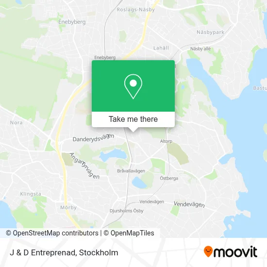 J & D Entreprenad map