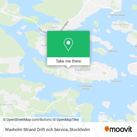 Waxholm Strand Drift och Service map