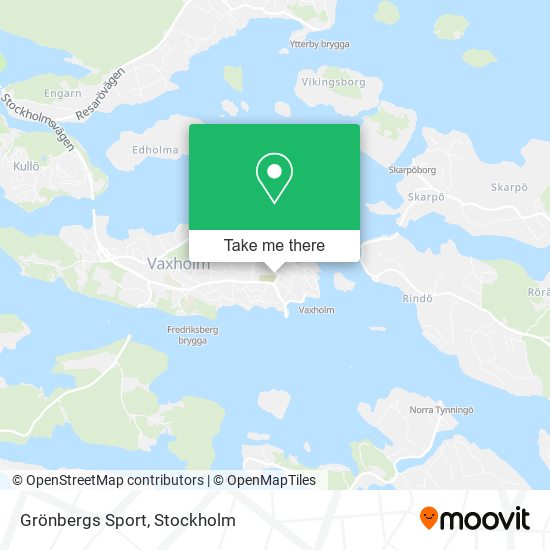 Grönbergs Sport map