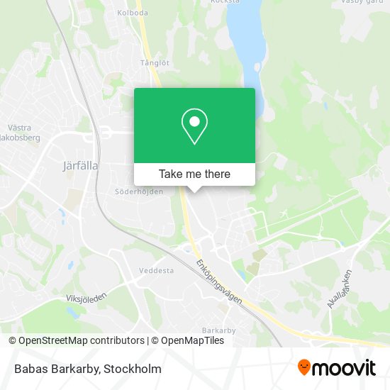 Babas Barkarby map