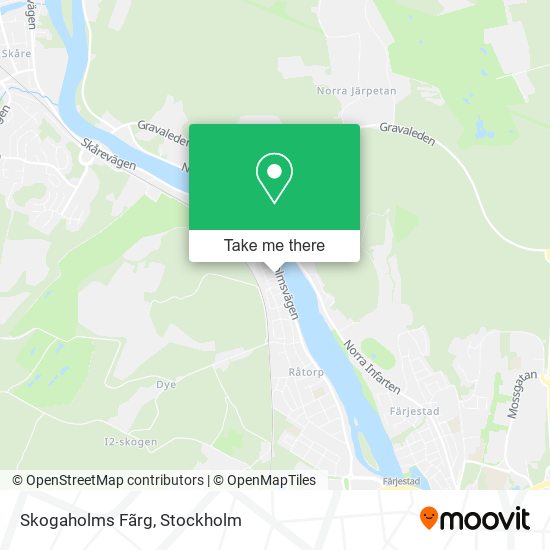 Skogaholms Fãrg map