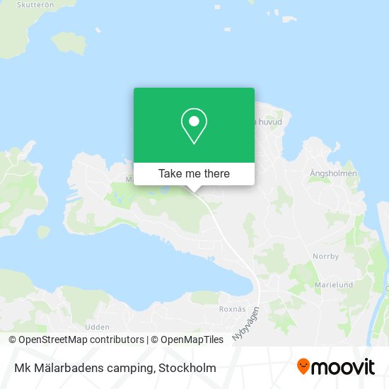 Mk Mälarbadens camping map