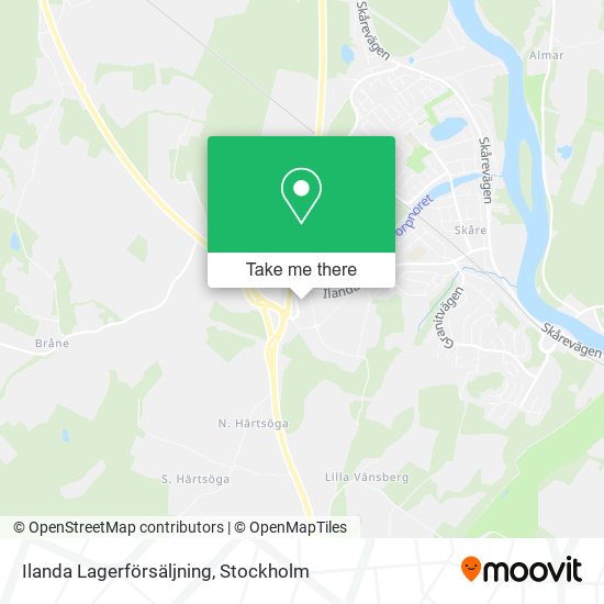 Ilanda Lagerförsäljning map