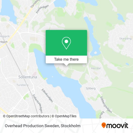 Overhead Production Sweden map