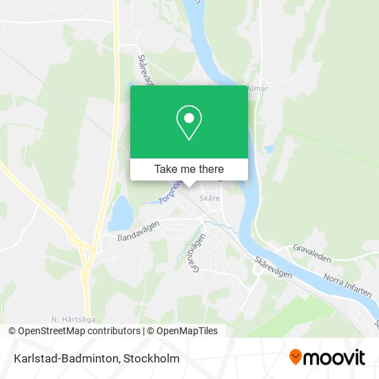 Karlstad-Badminton map