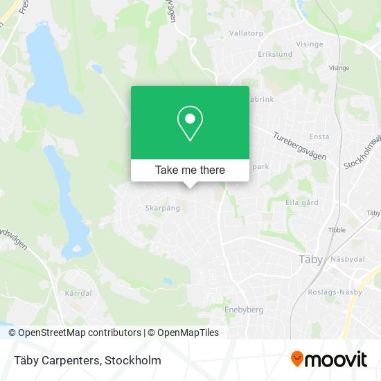 Täby Carpenters map