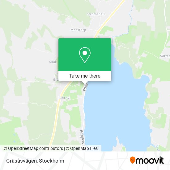 Gräsåsvägen map