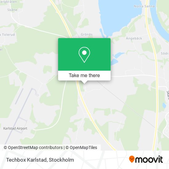 Techbox Karlstad map