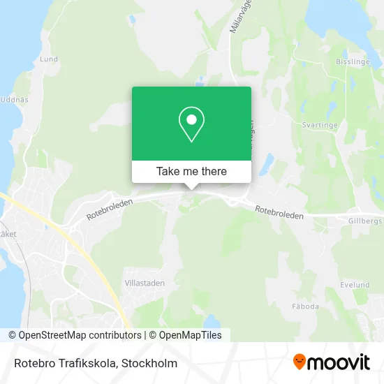 Rotebro Trafikskola map