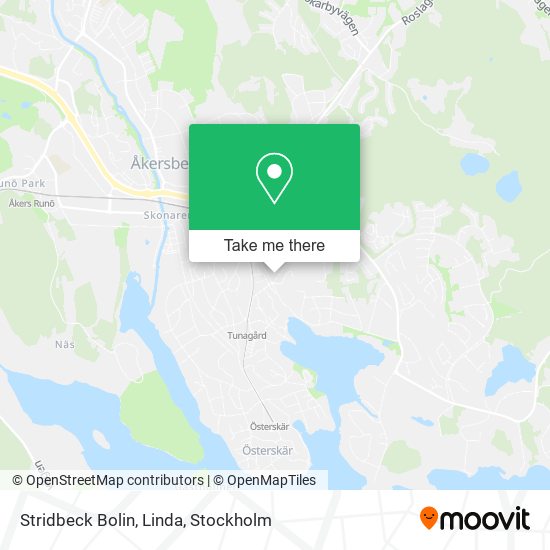 Stridbeck Bolin, Linda map