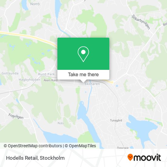 Hodells Retail map