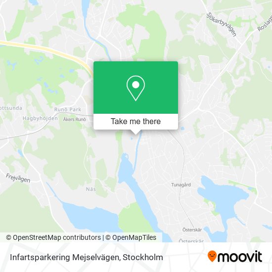 Infartsparkering Mejselvägen map