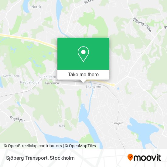 Sjöberg Transport map