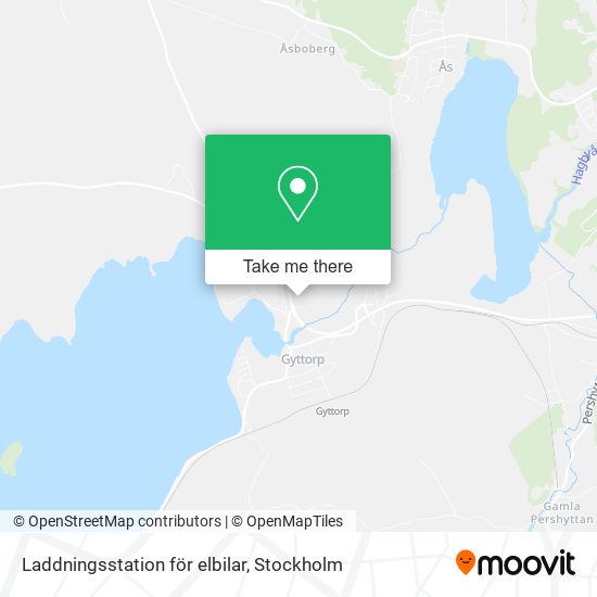 Laddningsstation för elbilar map