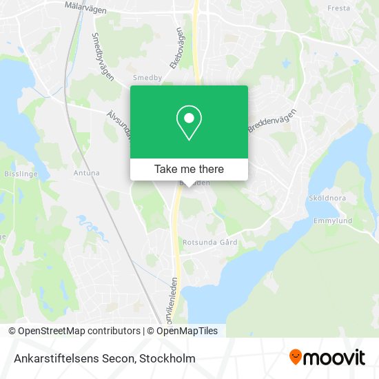 Ankarstiftelsens Secon map