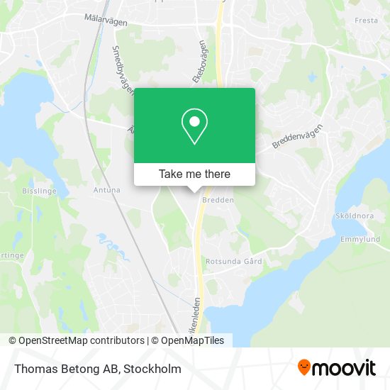 Thomas Betong AB map