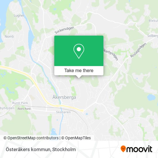 Österåkers kommun map