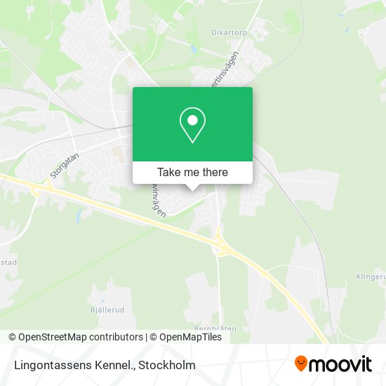 Lingontassens Kennel. map