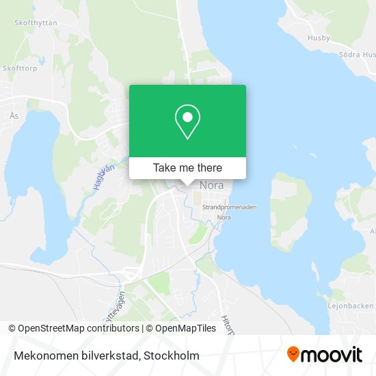 Mekonomen bilverkstad map