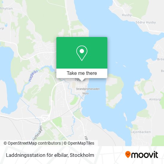 Laddningsstation för elbilar map