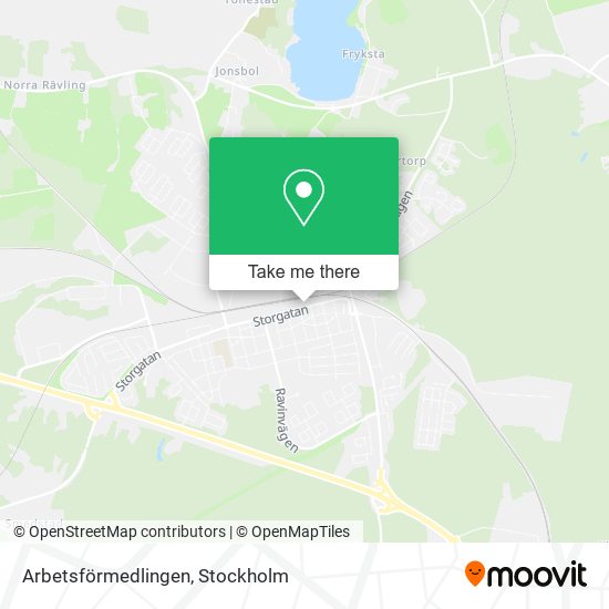 Arbetsförmedlingen map